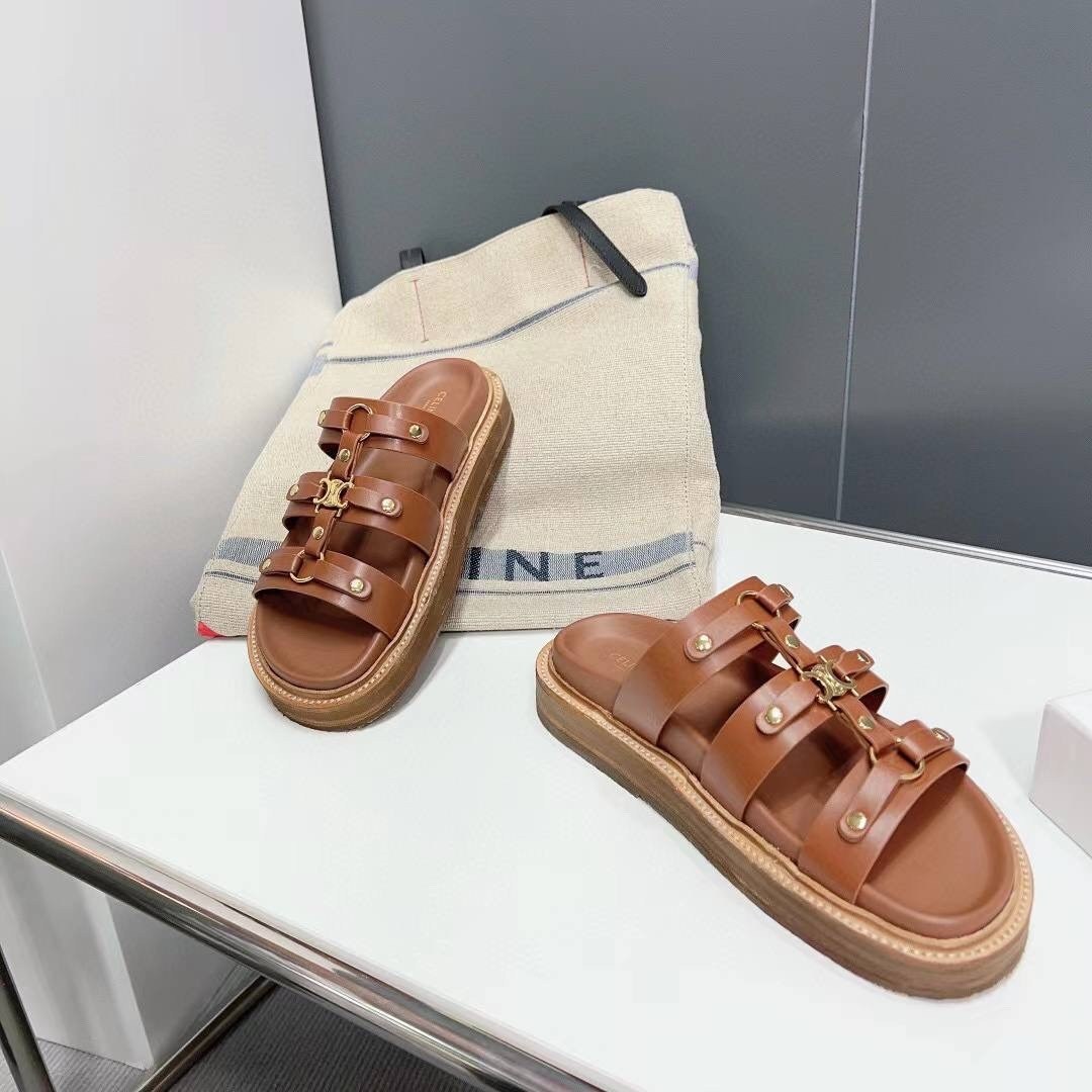 шлепки celine,обувь,женские сандалии,шлепанцы женские,кожаные шлепанцы