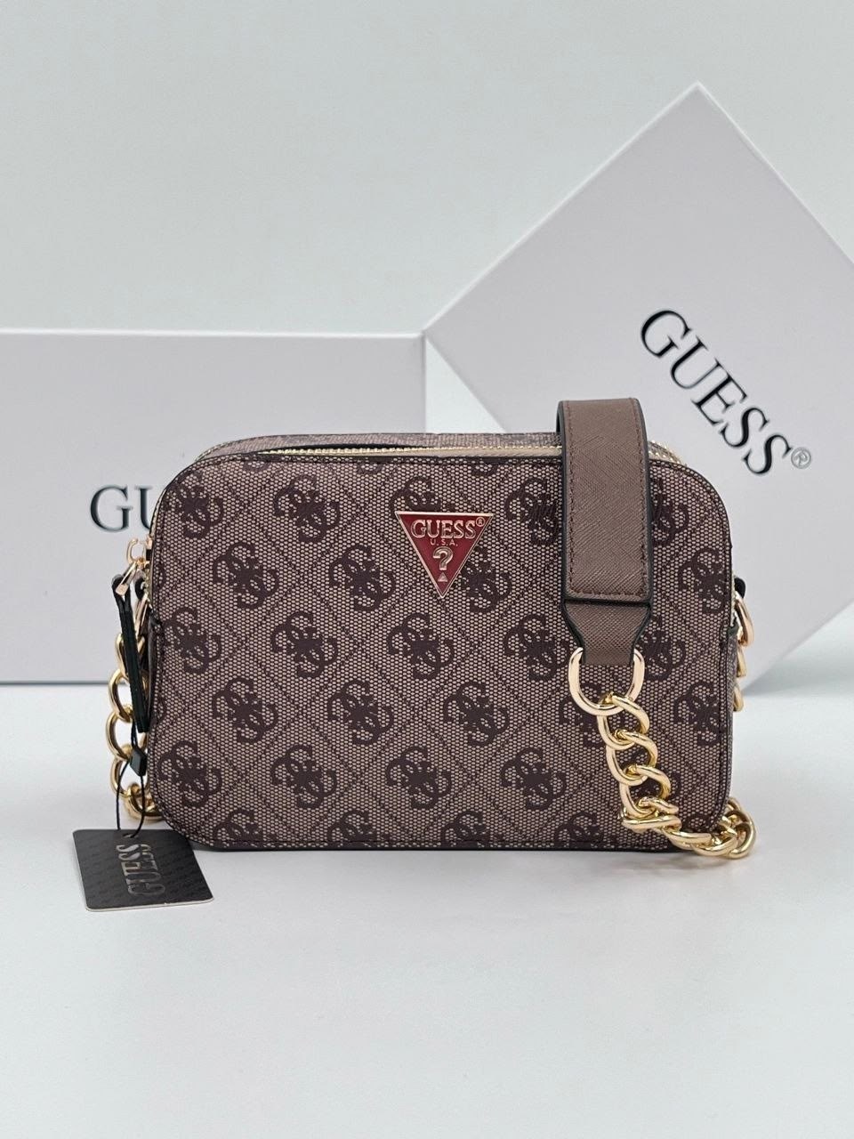 сумка белая guess,сумка guess,guess сумка на плечо,guess сумка на плечо кросс-боди,сумка кросс-боди женская guess hwzg7879140 белая
