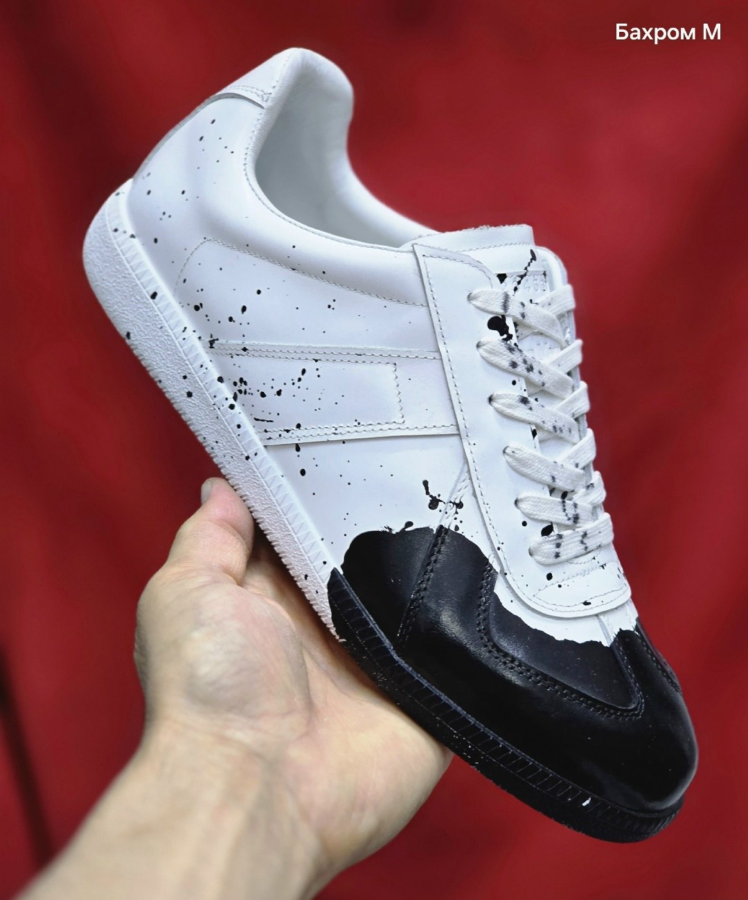 кроссовки maison margiela replica paint splatter sneakers белый,кроссовки maison margiela replica,кроссовки maison margiela replica paint splatter,кроссовки maison margiela replica 'white/black' texti