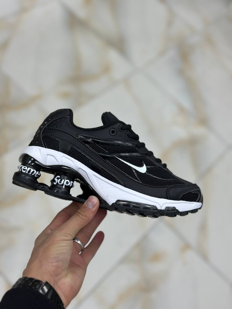 nike shox ride 2 x supreme,nike shox ride 2,кроссовки,nike supreme x shox ride 2 black,кроссовки nike