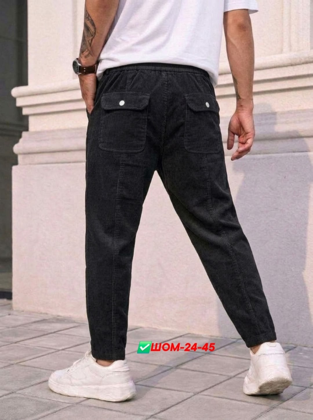 брюки мужские,брюки вельвет р321-0800 d.khaki,штаны мужские,вельветовые джоггеры,повседневные брюки