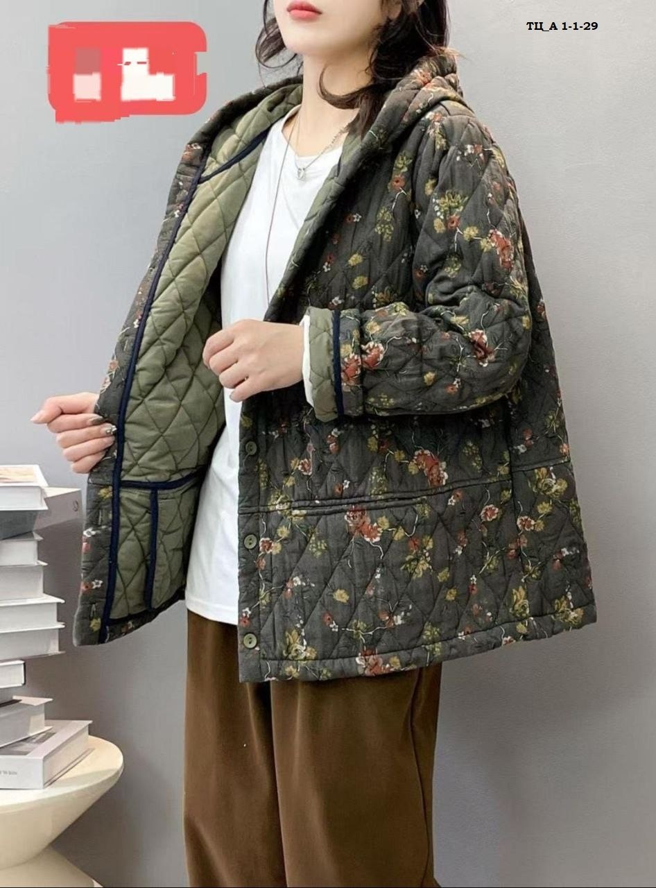 куртка стеганая фуфайка корейская мода lady in style,повседневная куртка,женская куртка,куртка оверсайз,куртка