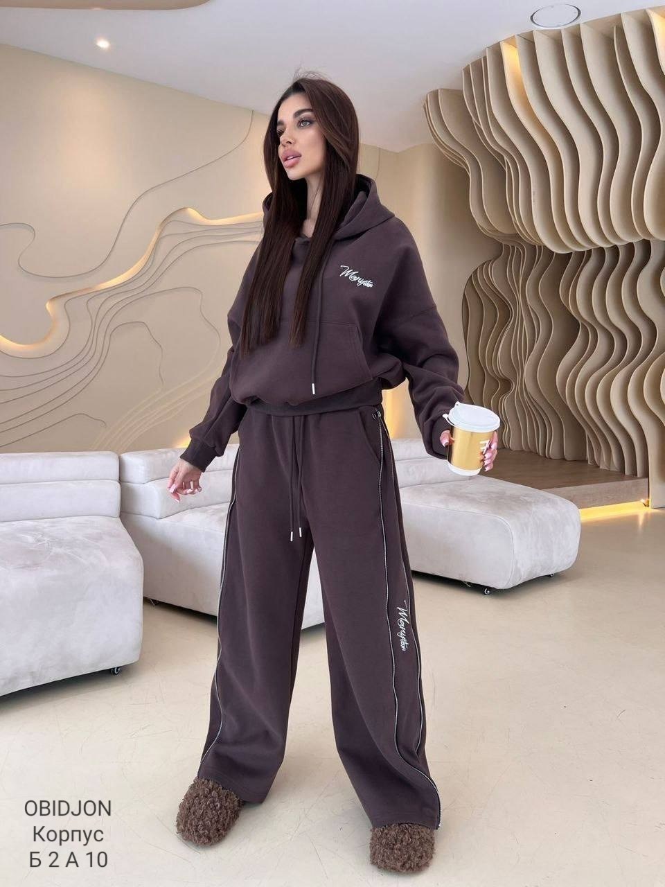 спортивные костюм,костюм женский,костюм коричневый,спортивные костюмы на флисе,женский спортивный костюм