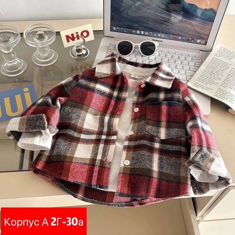 рубашка детская утепленная,рубашка в клетку,рубашка для мальчиков,рубашка теплая,рубашка теплая детская