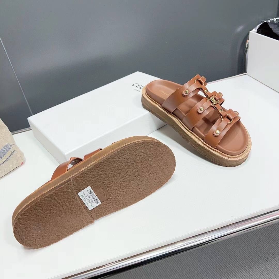 шлепки celine,обувь,женские сандалии,шлепанцы женские,кожаные шлепанцы