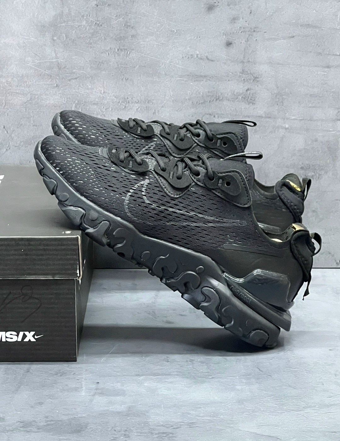 кроссовки nike react vision,черные кроссовки nike react vision,кроссовки nike react vision cd4373-004,кроссовки,nike react vision black