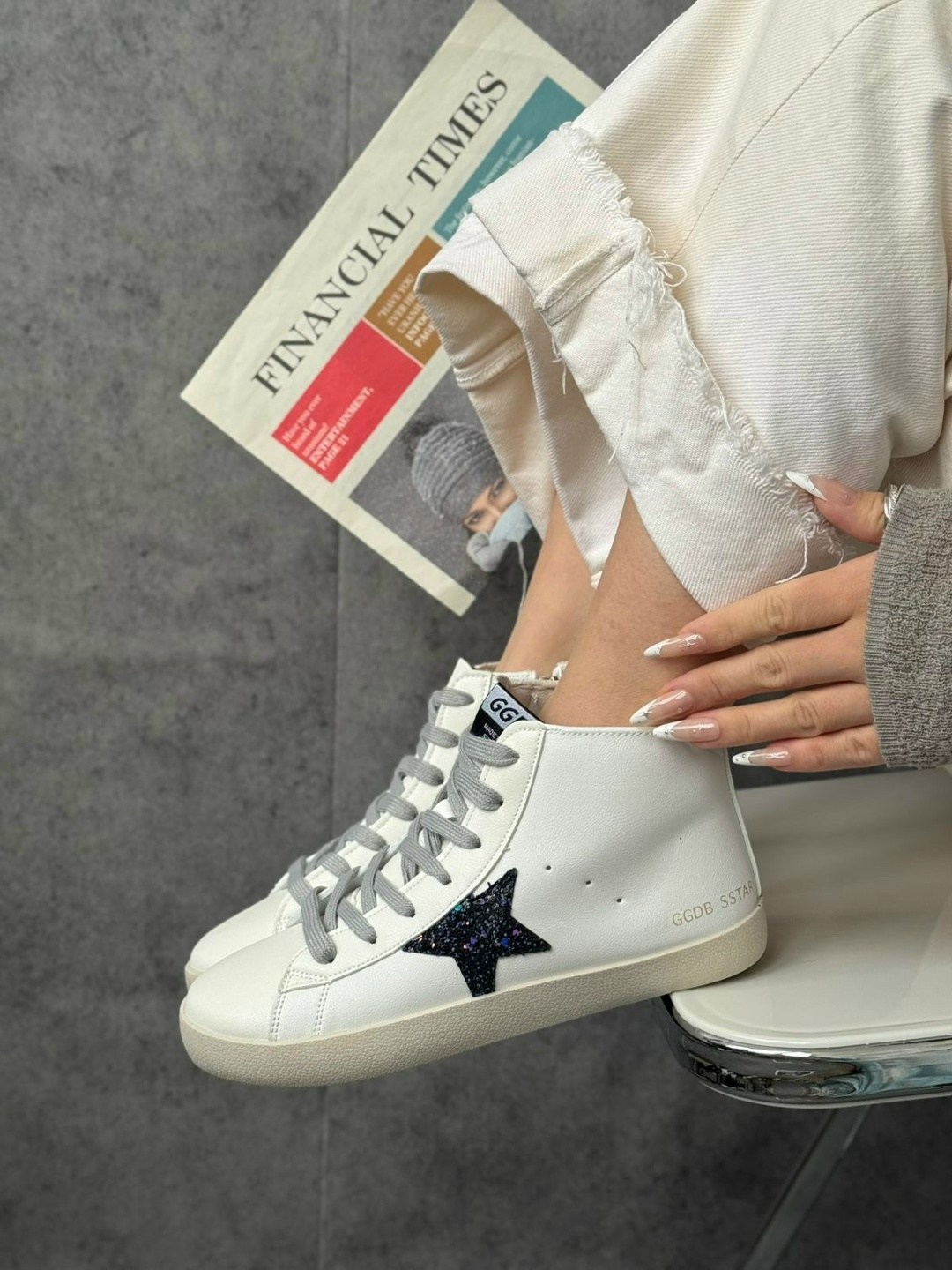 ,спортивный ,женская ,кроссовки golden goose,кеды стильные