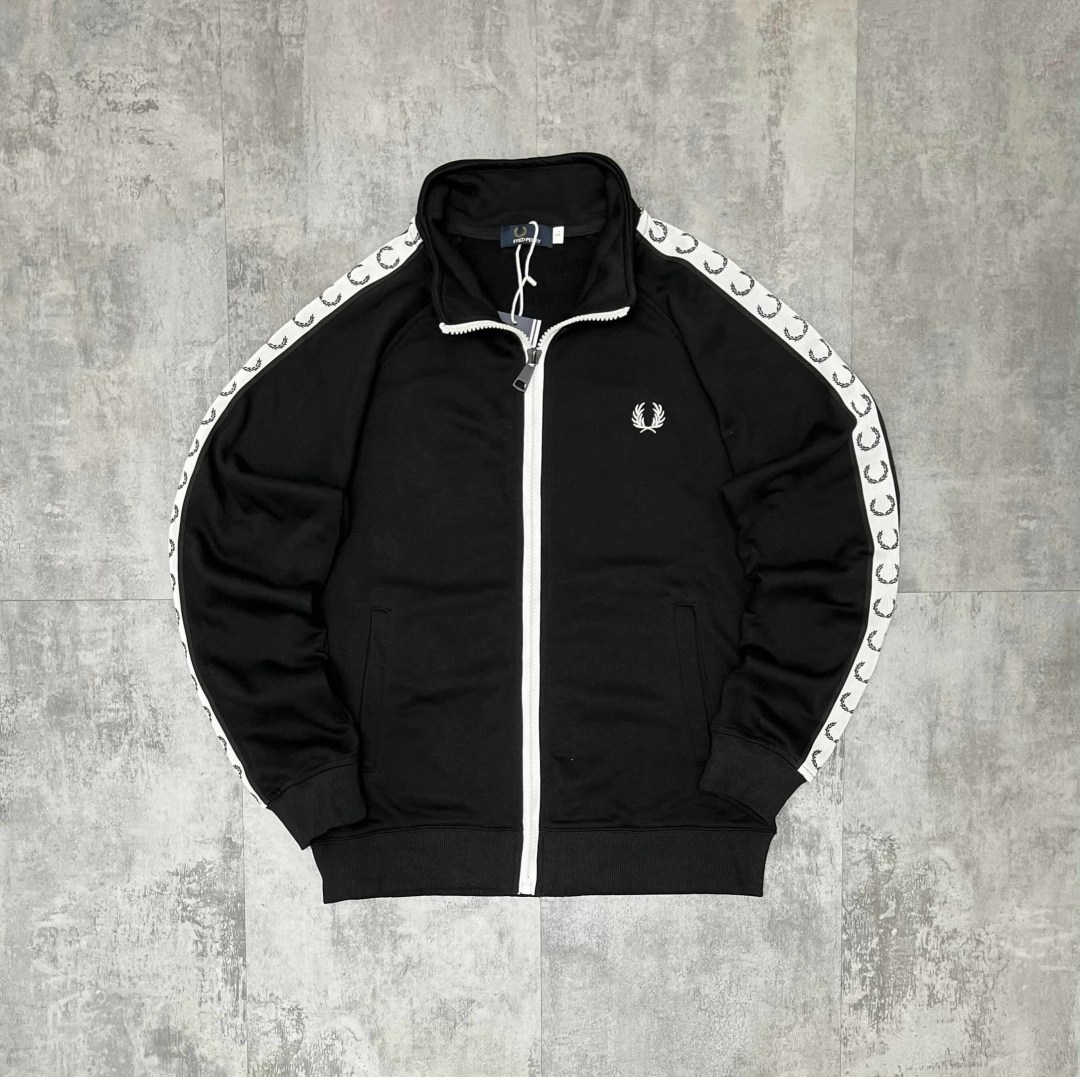 fred perry олимпийка с лампасами,олимпийка фред перри,олимпийка fred perry,олимпийка на молнии с лампасами fred perry,кофта для мужчин трикотаж
