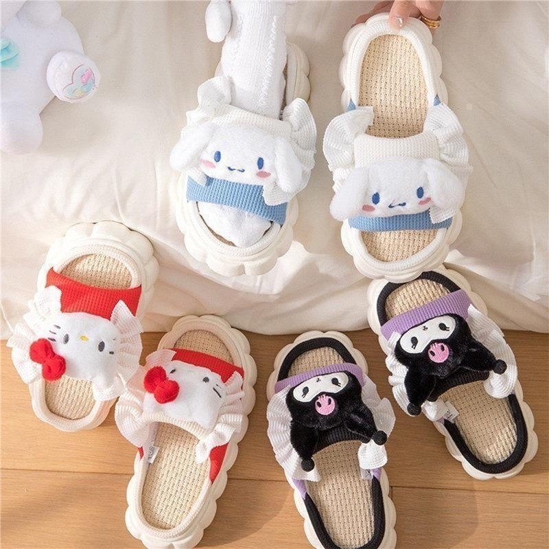 шлёпки милые,милые тапочки,тапочки sanrio,домашние тапочки,женские тапочки