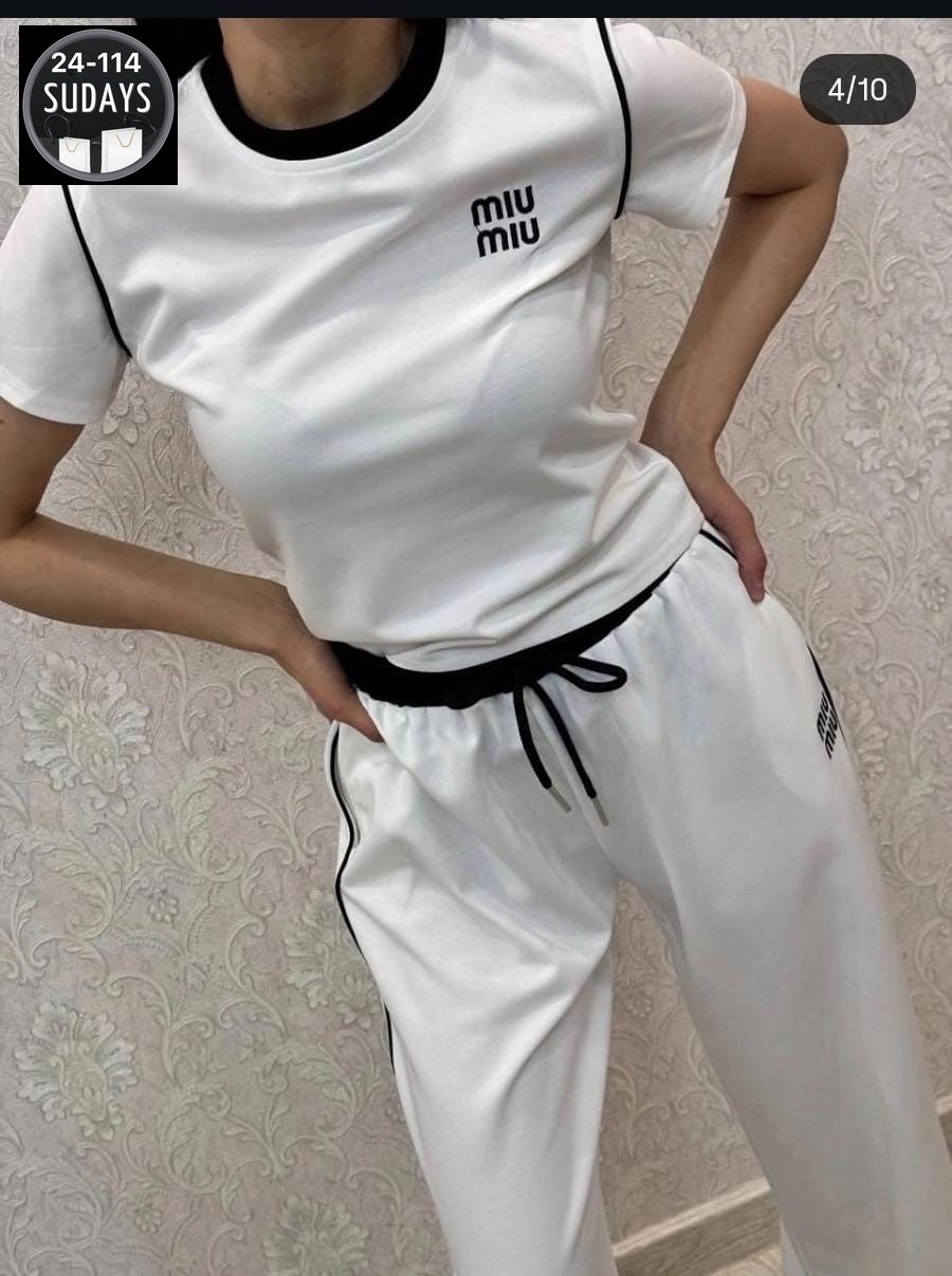 спортивные костюмы без начеса,костюм miu miu,женский костюм,спортивные костюм,костюм двойка