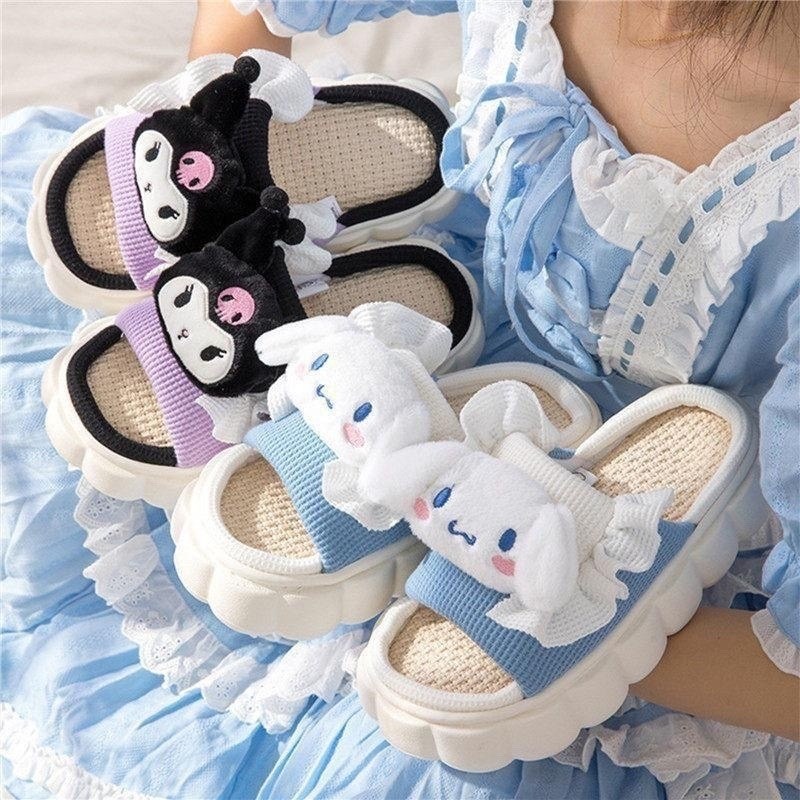 шлёпки милые,милые тапочки,тапочки sanrio,домашние тапочки,женские тапочки