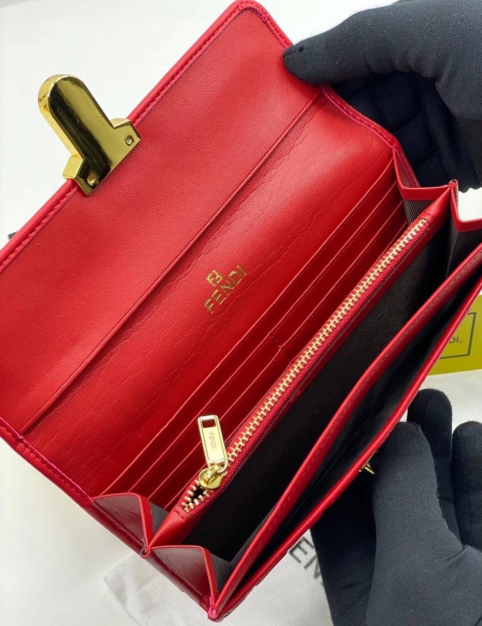 кошелек fendi,кошелек фенди женский,женские кошельки,брендовый кошелек fendi,женские кожаные кошельки