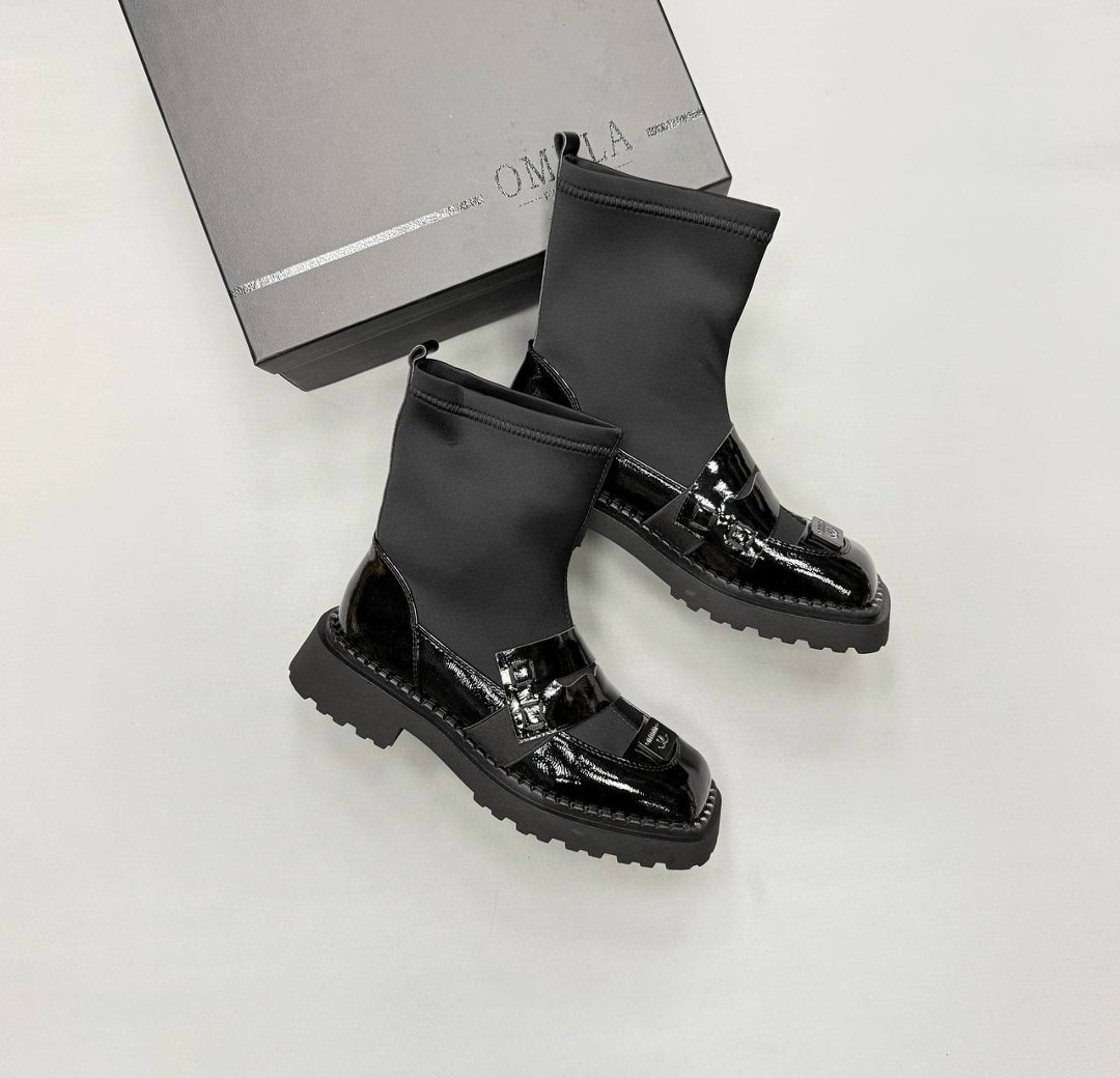 ,chanel (шанель) новые женские осенне-зимние сапоги,короткие сапоги chanel,сапоги chanel,полусапожки шанель