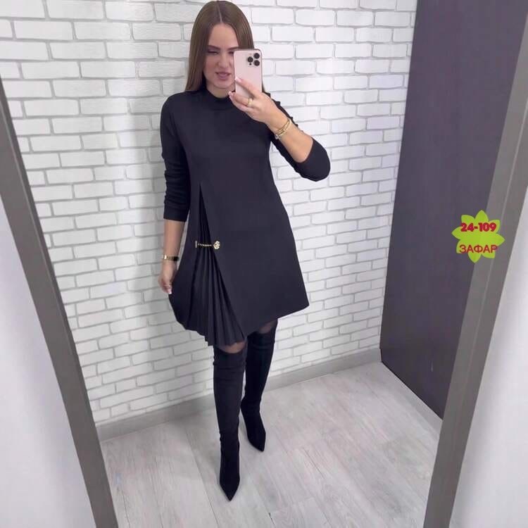 платье стильное,платье женское черное,платье,модное платье,черное женское платье с длинным рукавом