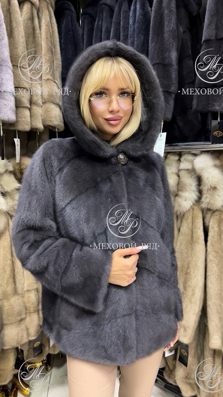 шубка из меха европейской норки с капюшоном,шуба норковая с капюшоном,скандинавская норка,шуба из меха импортной норки с капюшоном "оверсайз",шубка из меха европейской норки с капюшоном "оверсайз" в ц