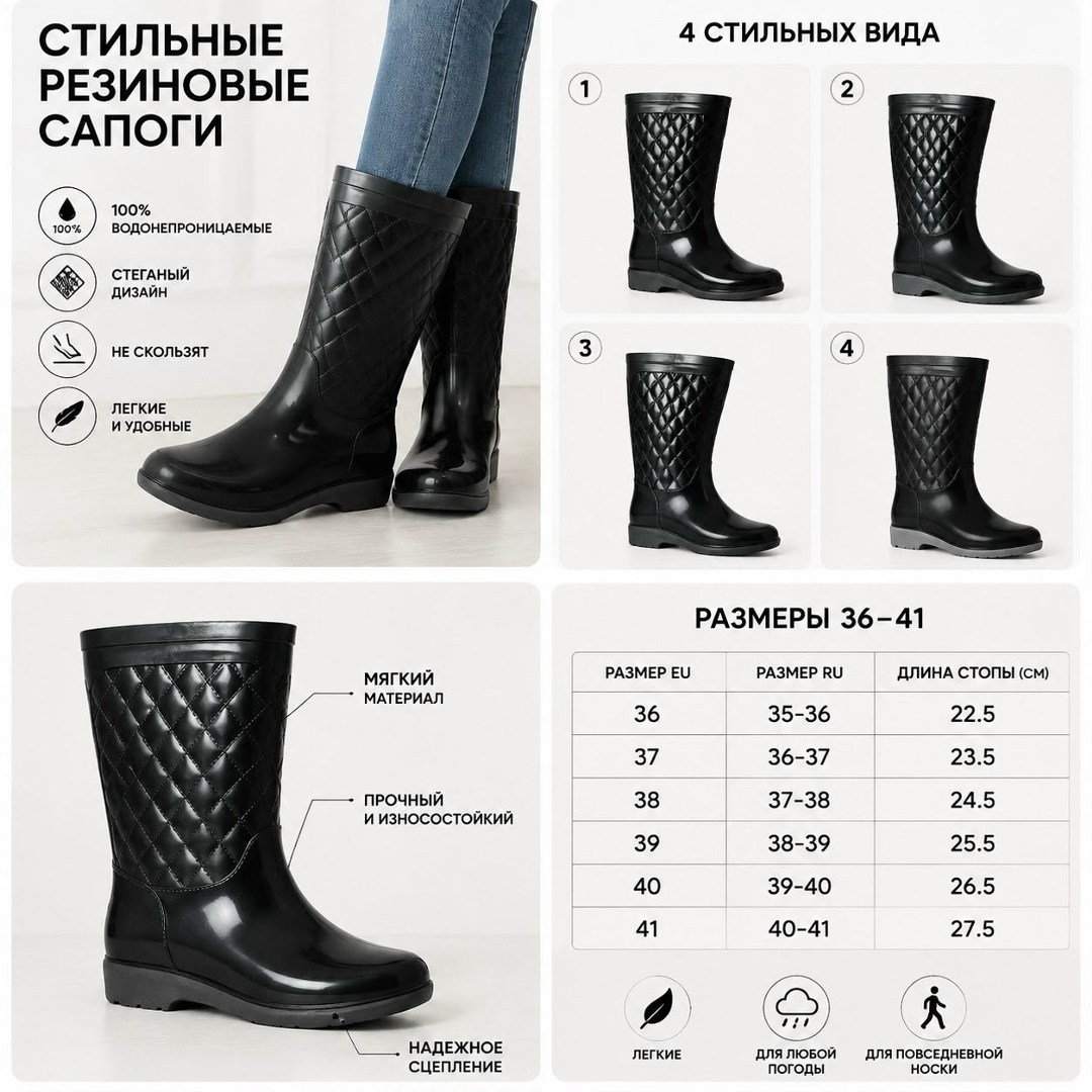 женские резиновые сапоги,сапоги резиновые,,кеддо сапоги чёрные резиновые женские,модные сапоги