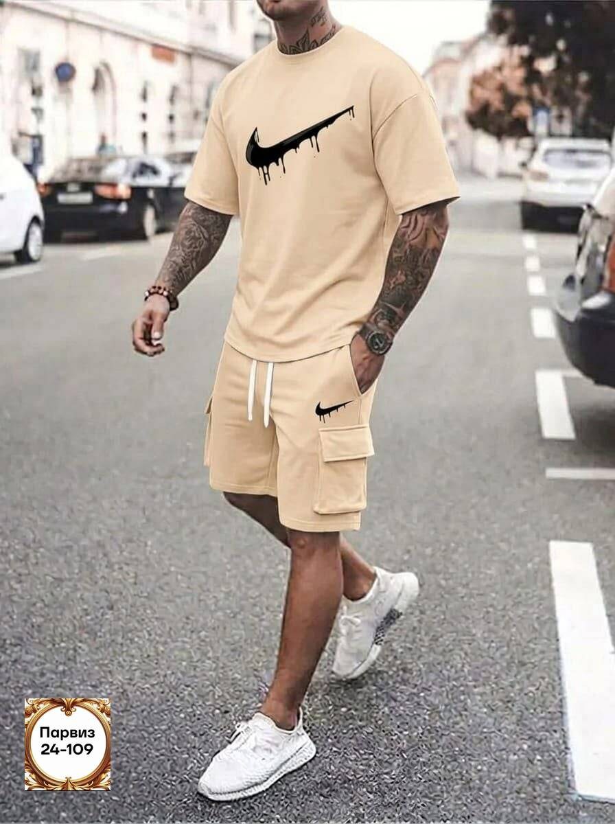 спортивный костюм с футболкой и шортами,спортивный костюм nike мужской,костюм спортивный мужской,костюм шорты с футболкой летний спортивный,футболка и шорты костюм