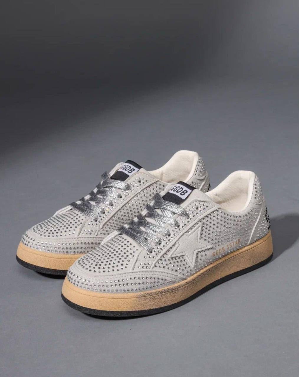 ,кроссовки golden goose,кеды golden goose женские,низкие кеды ball-star glitter golden goose,кеды голден гус