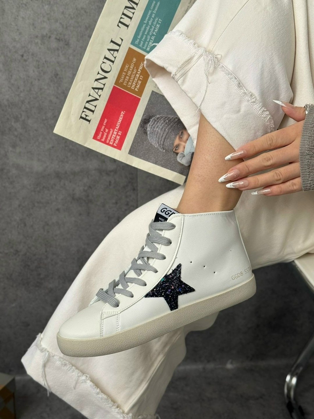 ,кеды стильные, женская,golden goose кожаные кроссовки francy penstar белый,кеды golden goose