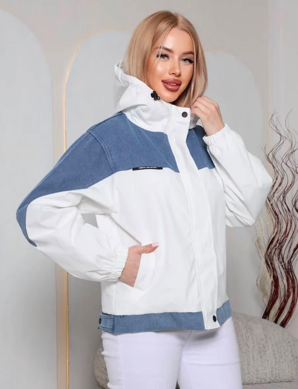 куртка женская,куртка комбинированная,стильная куртка,куртка,куртка женская белая