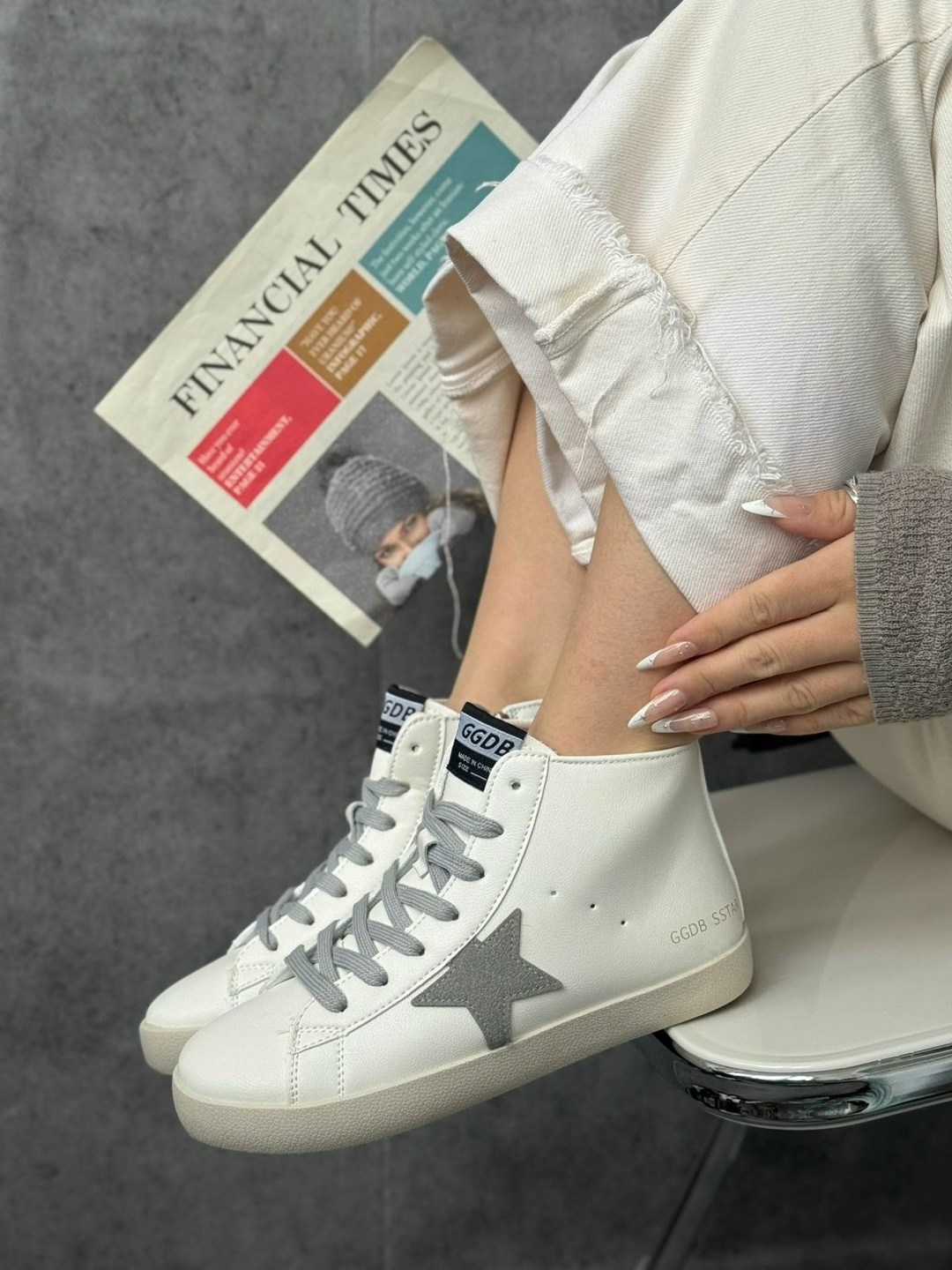 ,кеды стильные, женская,golden goose кожаные кроссовки francy penstar белый,кеды golden goose