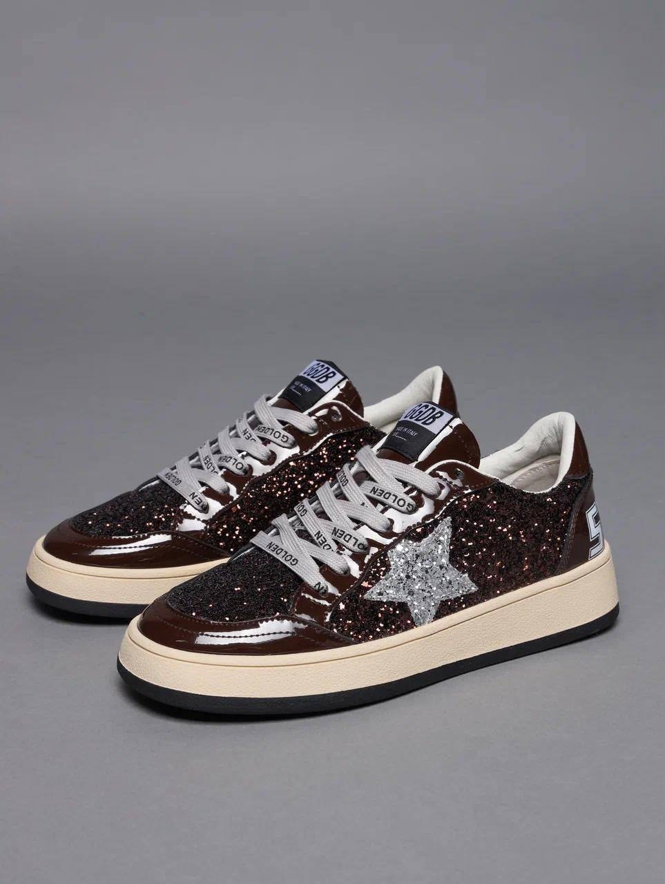 кроссовки golden goose с пайетками на платформе,,голден гус кеды черные,кроссовки golden goose,кроссовки golden goose из натуральной кожи с камнями