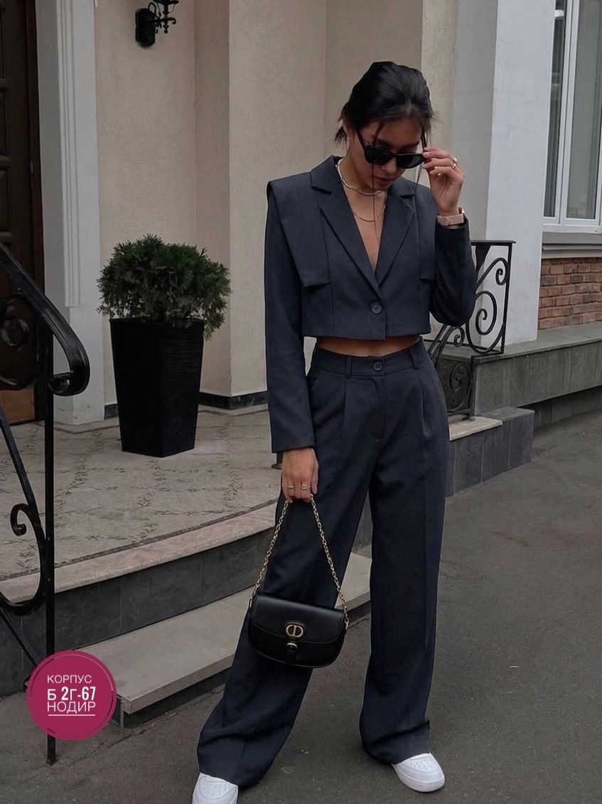 брючный костюм,костюм брючный с укороченным пиджаком juma fashion,женский брючный костюм с укороченным пиджаком и брюками палаццо,костюм женский брючный деловой офисный комплект с пиджаком,брючный кос