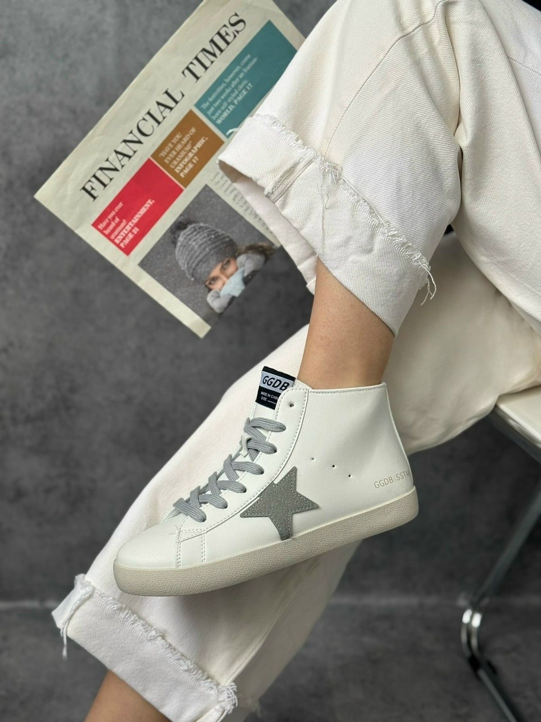 ,кеды стильные,golden goose sneakers,женская ,высокие кеды