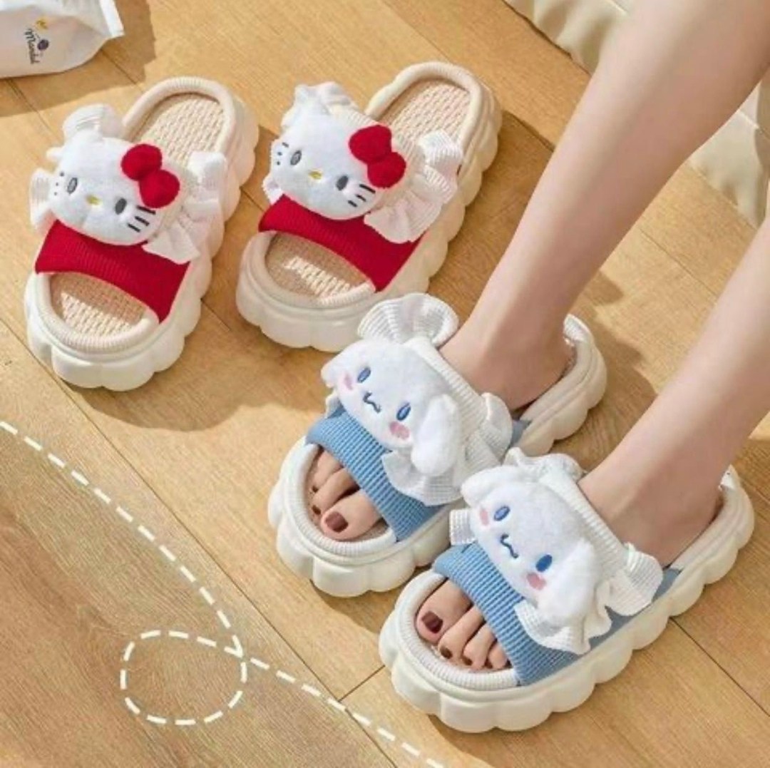 шлёпки милые,милые тапочки,тапочки sanrio,домашние тапочки,женские тапочки