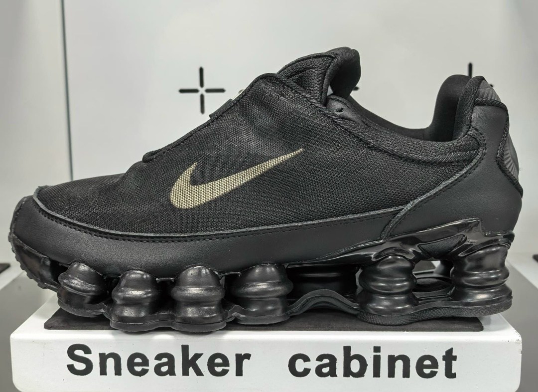 nike shox tl black,кроссовки,кроссовки nike comme des garcons x wmns shox tl black черный,nike shox tl,nike shox