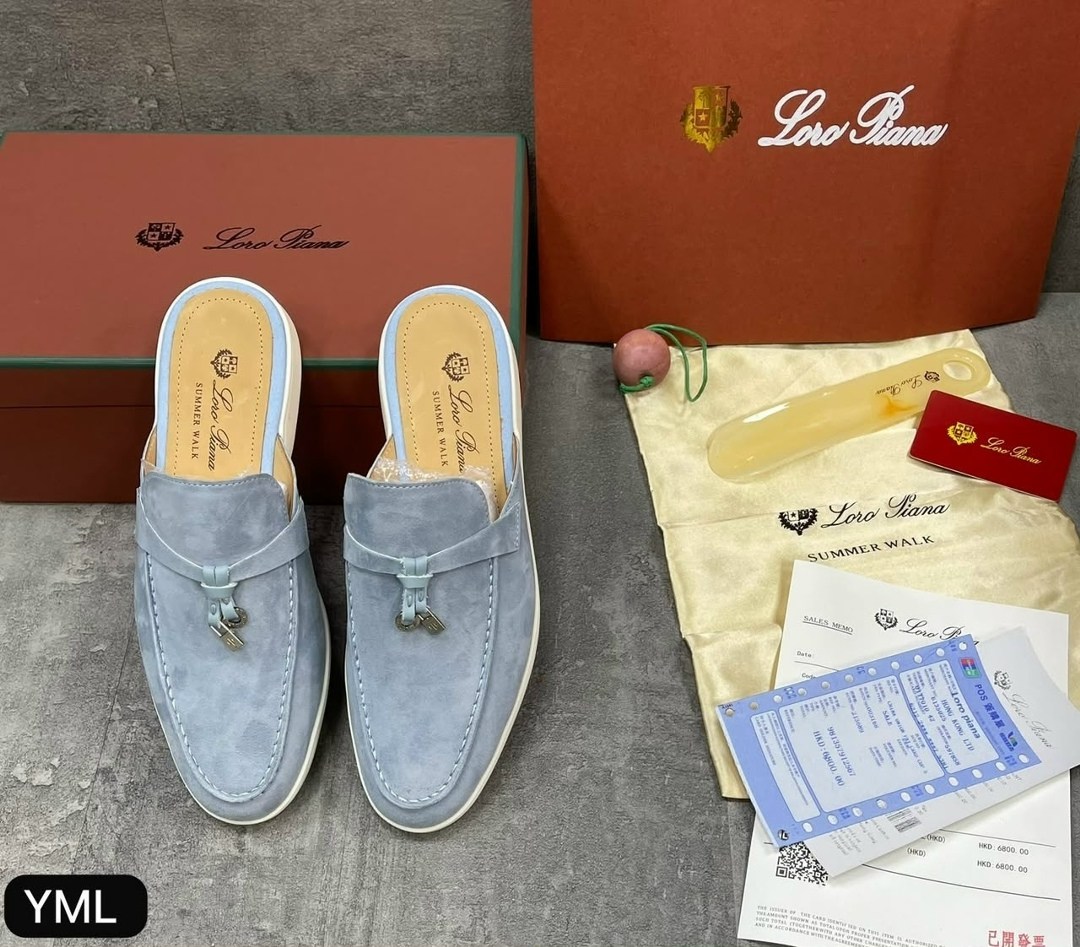 женские замшевые мюли loro piana голубые,,замшевые мюли,мюли лоро пиано женские,мюли loro piana