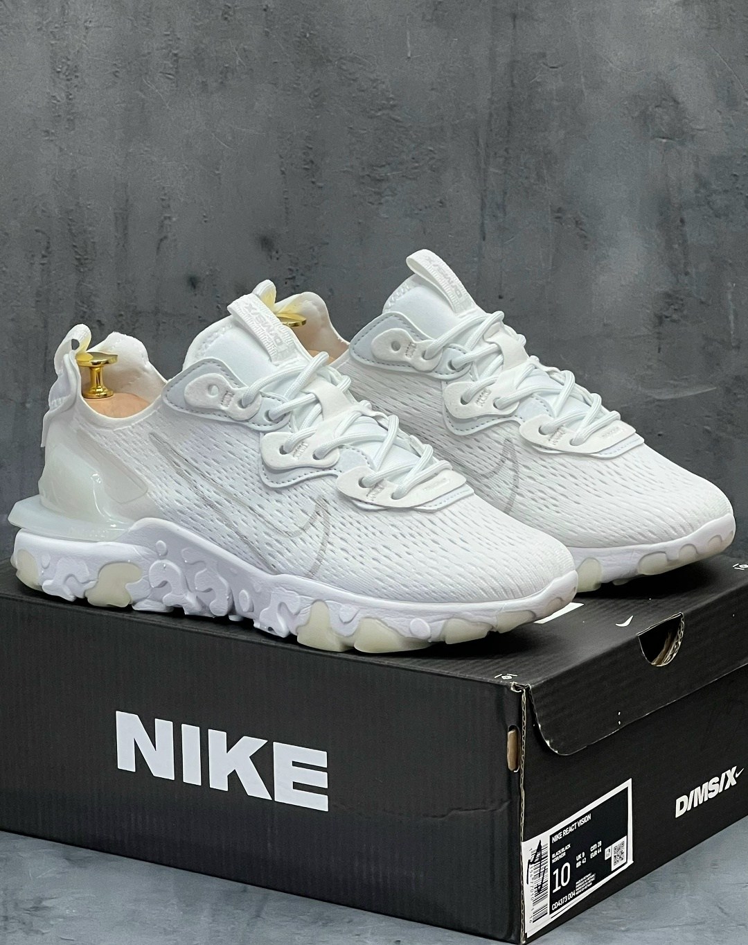 кроссовки мужские nike react vision белые,nike react vision white,кроссовки nike react vision,кроссовки nike sportswear react vision white/light smoke grey,кроссовки nike react