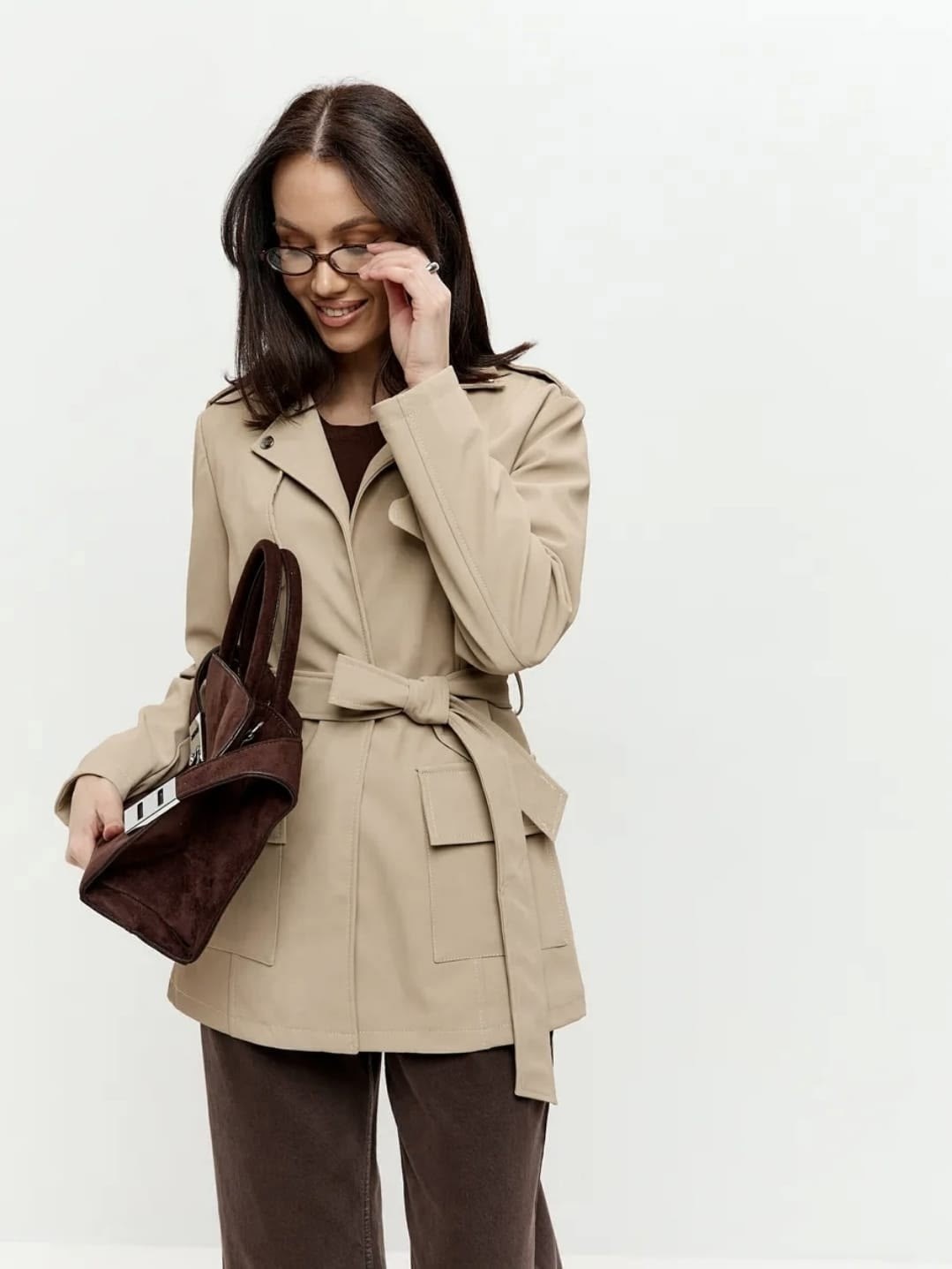 плащ из экокожи,женский кожаный плащ,элегантная женская замшевая куртка с поясом,косуха замшевая,замшевая куртка