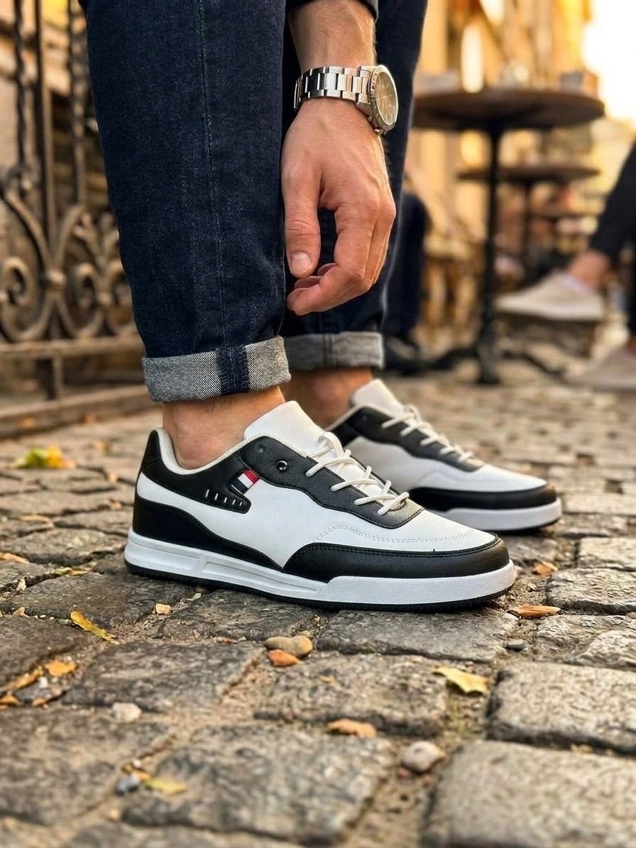 ,кожаные кроссовки,мужские кроссовки,черные кроссовки,кроссовки tommy hilfiger мужские кожаные