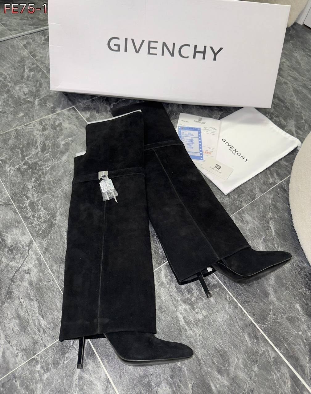сапоги ботфорты,сапоги givenchy,замшевые сапоги до колена с замком акулы givenchy черный,замшевые ботфорты,замшевые сапоги