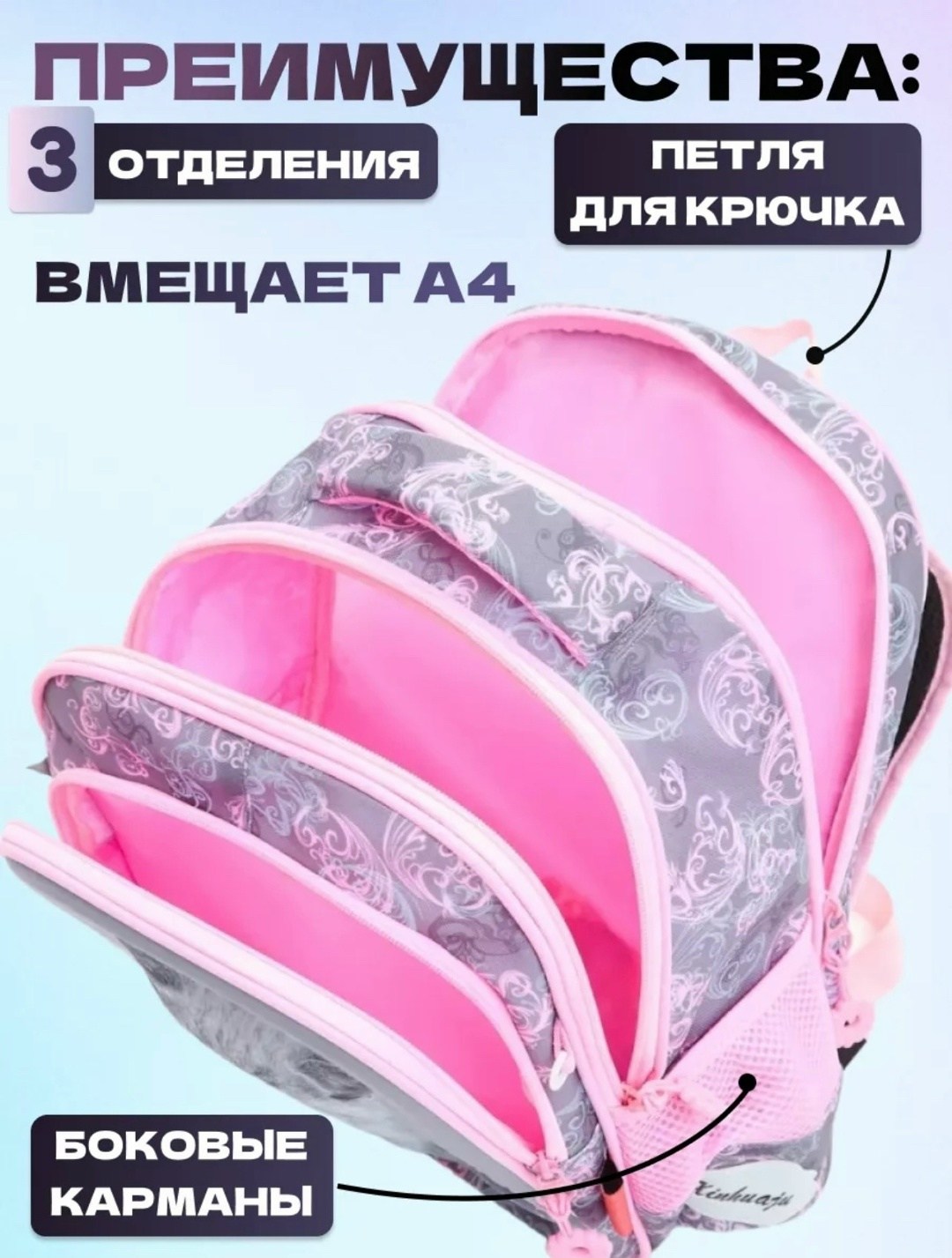 рюкзак школьный для девочки,рюкзак школьный,рюкзак для девочки кот,рюкзак для девочек,рюкзак школьный для девочек с анатомической