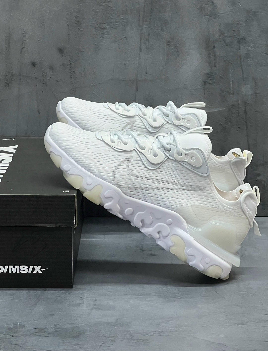 кроссовки мужские nike react vision белые,nike react vision white,кроссовки nike react vision,кроссовки nike sportswear react vision white/light smoke grey,кроссовки nike react