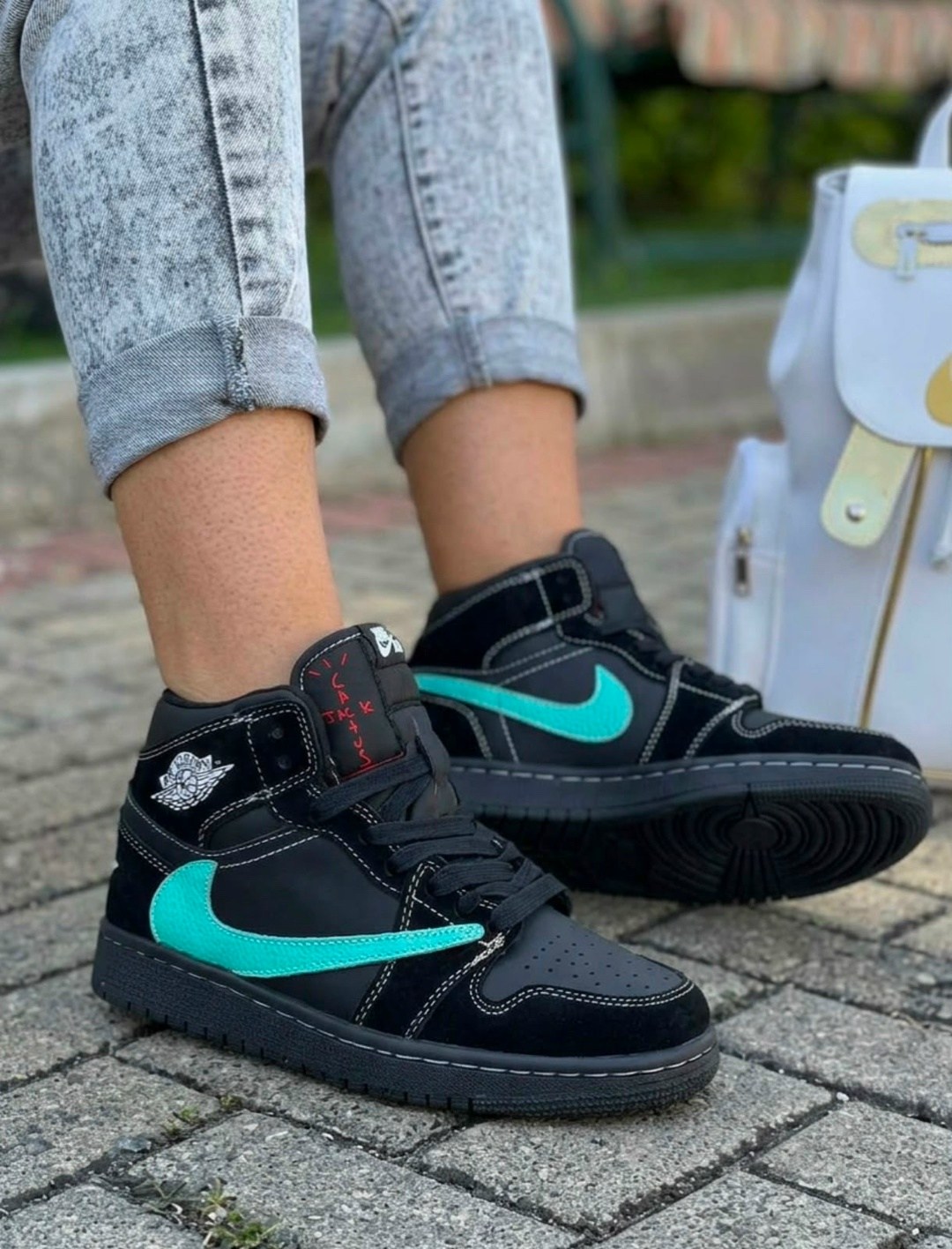 кроссовки,кроссовки nike air jordan 1 travis scott,мужские кроссовки,кроссовки air jordan 1 high,кроссовка мужской