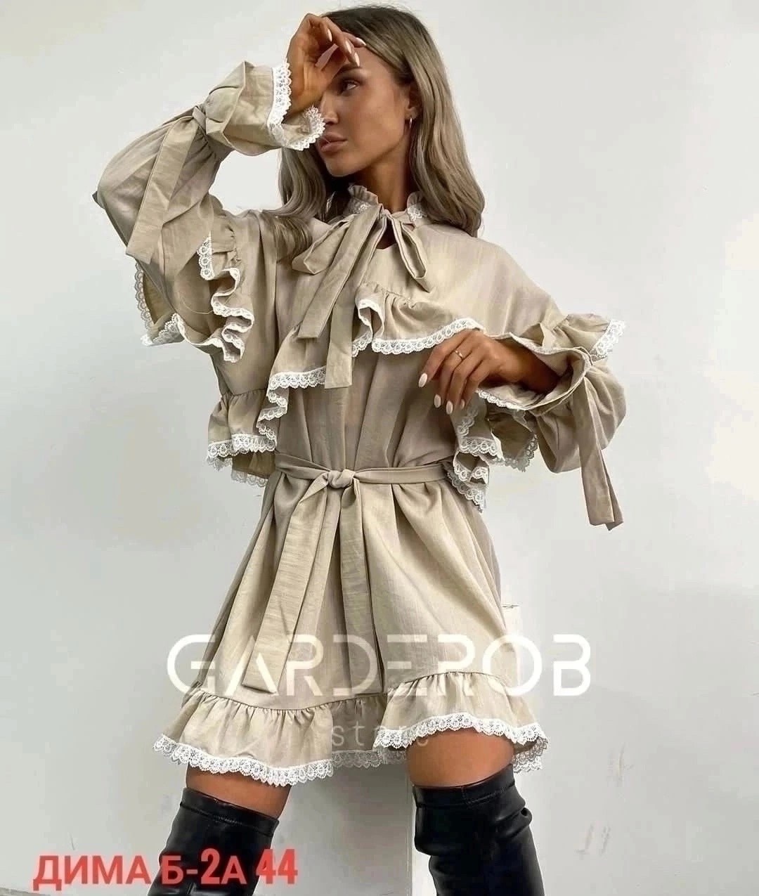 платье стильное,платье с рюшами,женское платье с воланами,платье хаки,платье с воланами и рюшами