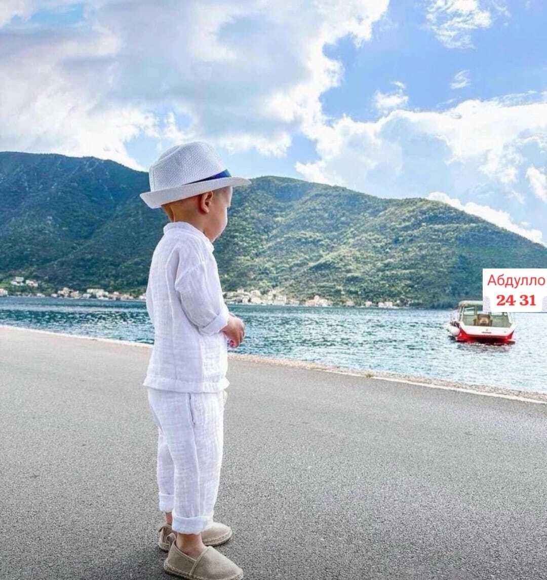 летний костюм для мальчика,костюм для мальчика,летний костюм из муслина для мальчика,летний костюм детский,костюм из муслина детский