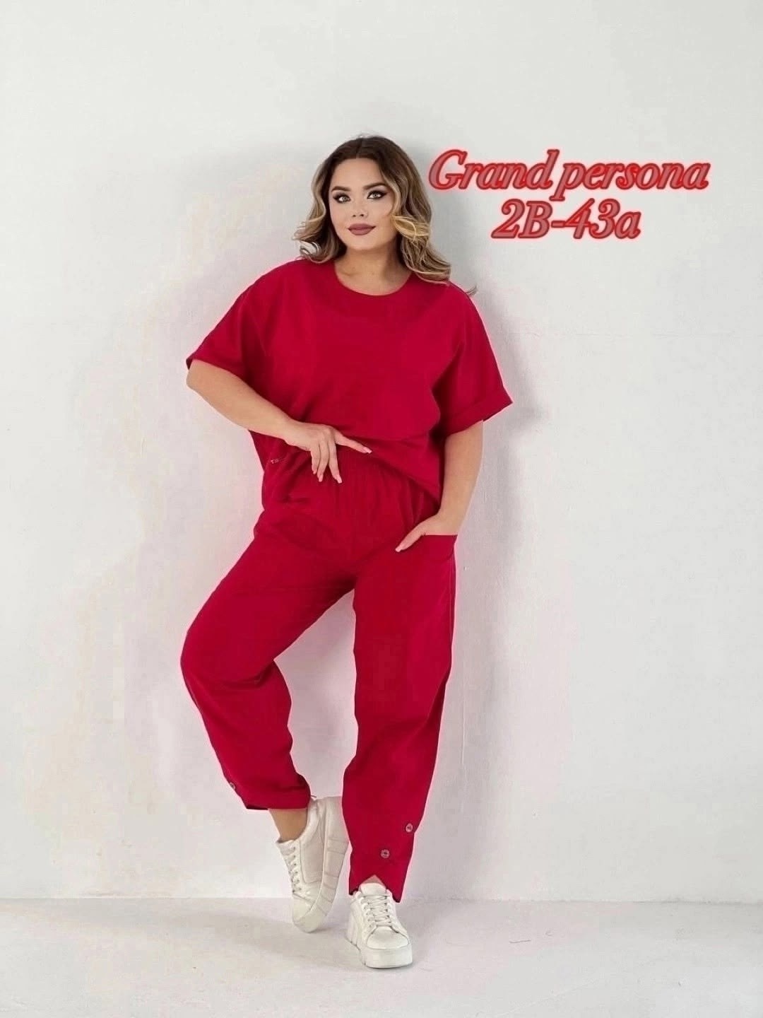 костюм с брюками,женские костюмы,костюм брючный с футболкой 403red,летние костюмы,брючные костюмы для женщин
