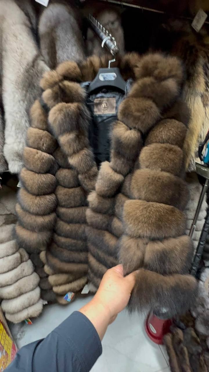 шуба из песца под соболь,шуба из песца,шуба песец под соболь,шуба соболь,шуба песец
