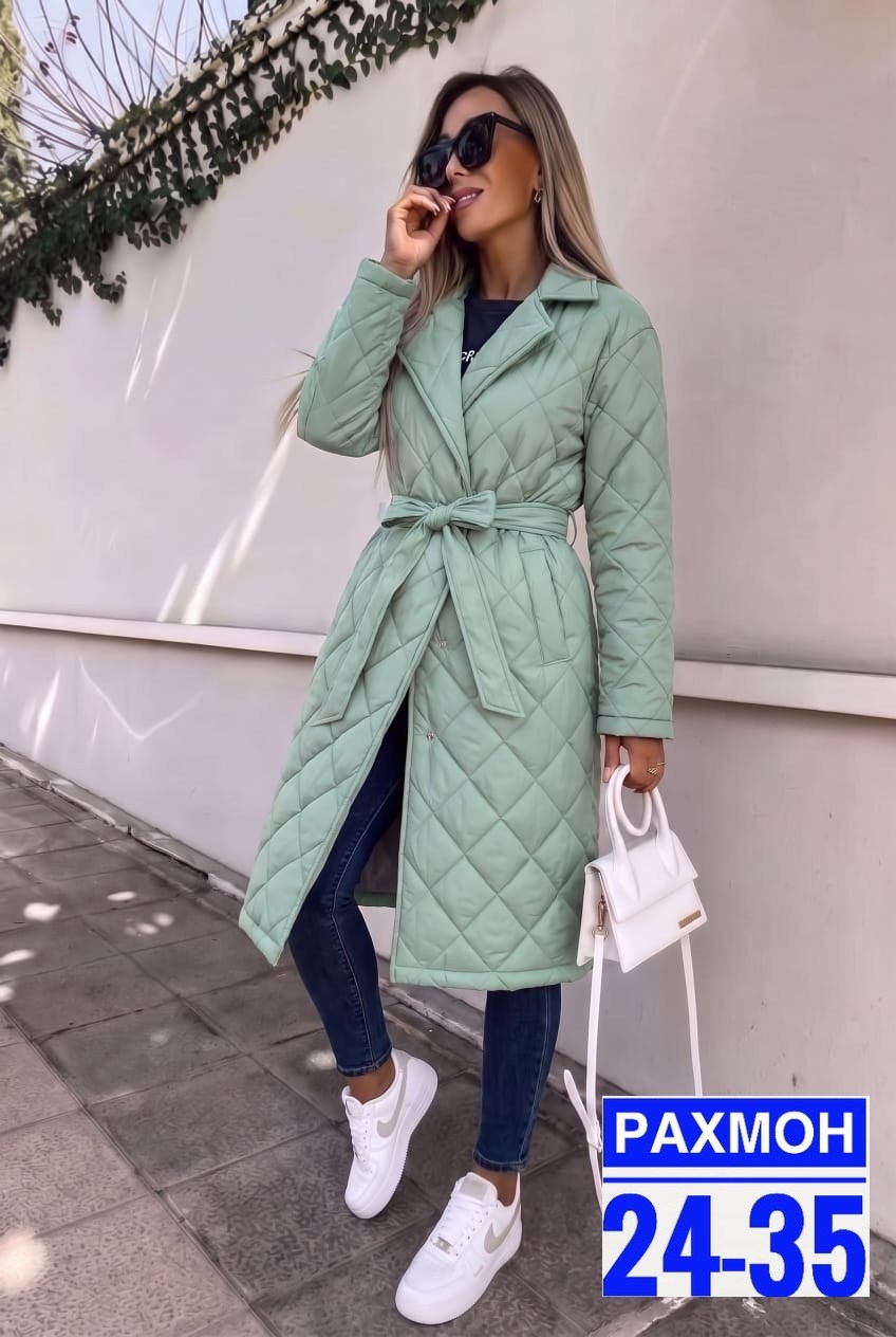 пальто стеганое женское,пальто стеганое плащ стеганый куртка женская весна dh fashion,пальто стёганое,пальто стеганое плащ стеганый куртка женская весна dh fashion 211297266,куртка демисезонная длинна