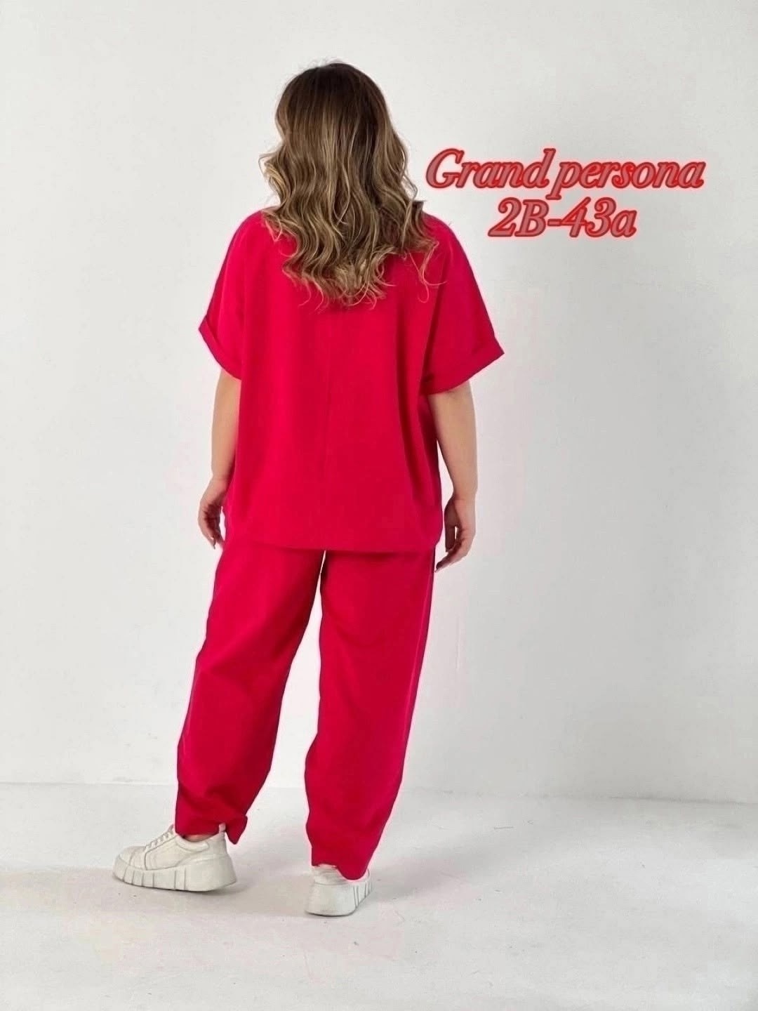 костюм с брюками,женские костюмы,костюм брючный с футболкой 403red,летние костюмы,брючные костюмы для женщин