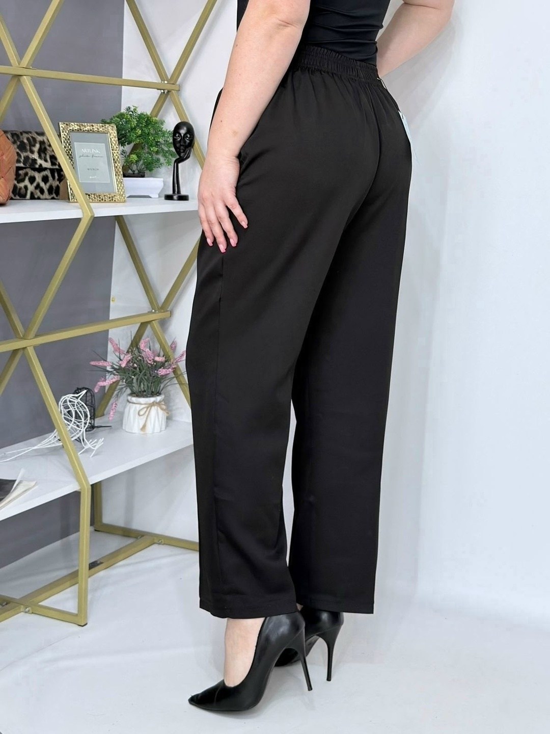брюки anastasia mak 1270-4 черный,брюки классические офисные me lady 264756960,зауженные брюки,женские брюки,брюки прямые