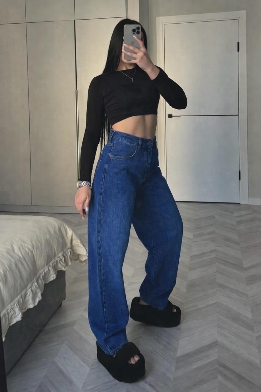 джинсы баги,джинсы женский,джинсы широкие с высокой посадкой dh fashion,джинсы стильные,джинсы женские широкие
