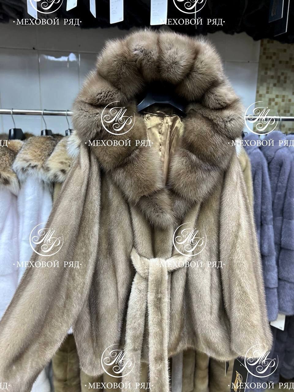 шубка из меха импортной норки цвет пастель капюшон,шуба норковая с капюшоном из куницы "кимоно",шуба норка,шуба,норковая шуба с капюшоном из меха натуральной куницы