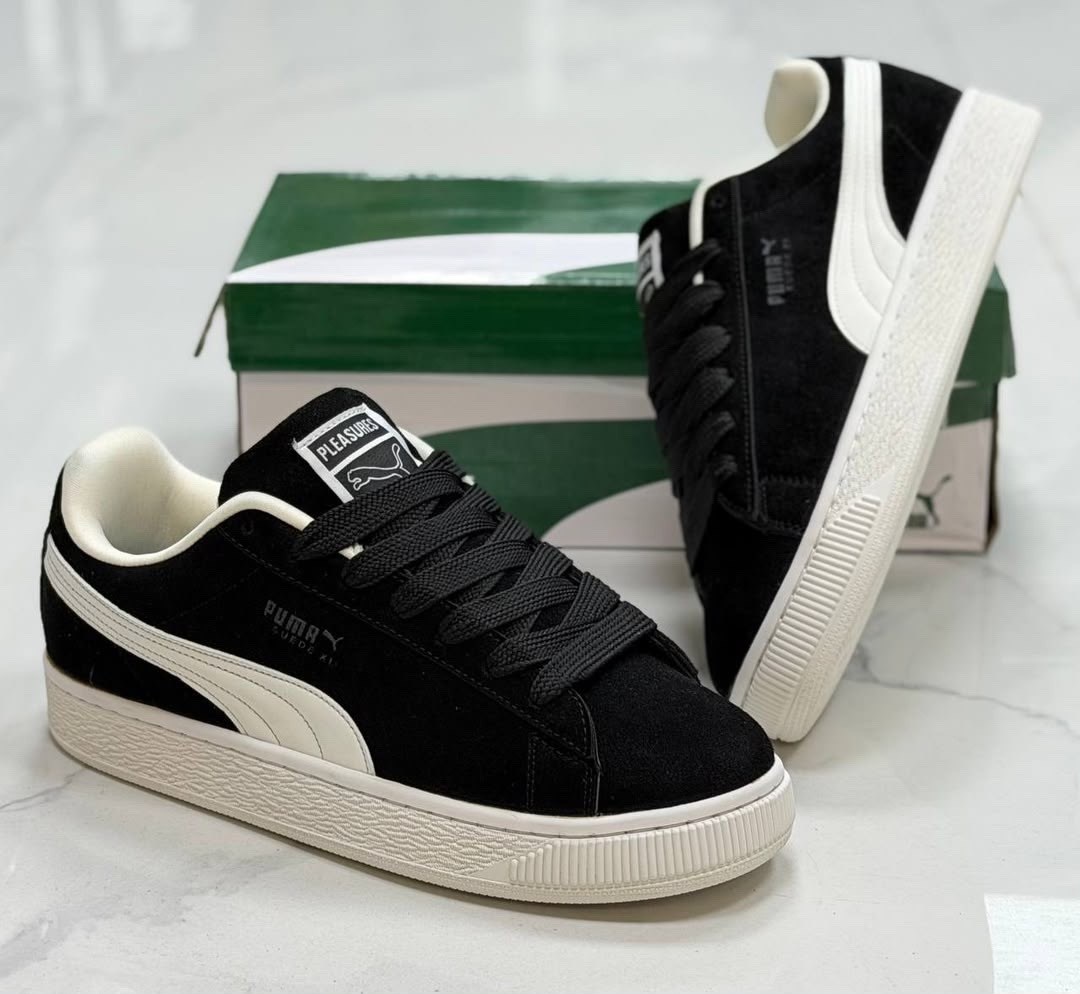замшевые кроссовки suede classic puma черный,кроссовки puma,кроссовки дутые puma suede xl,puma suede xl,puma suede