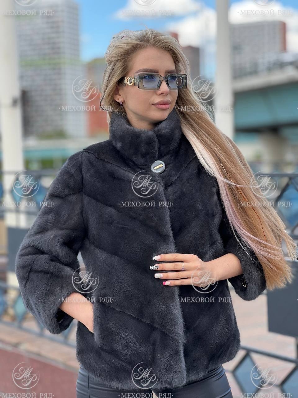 шубка из меха европейской норки,короткая норковая шуба,норковая шуба,шубка,норковая шуба автоледи с воротником стойка