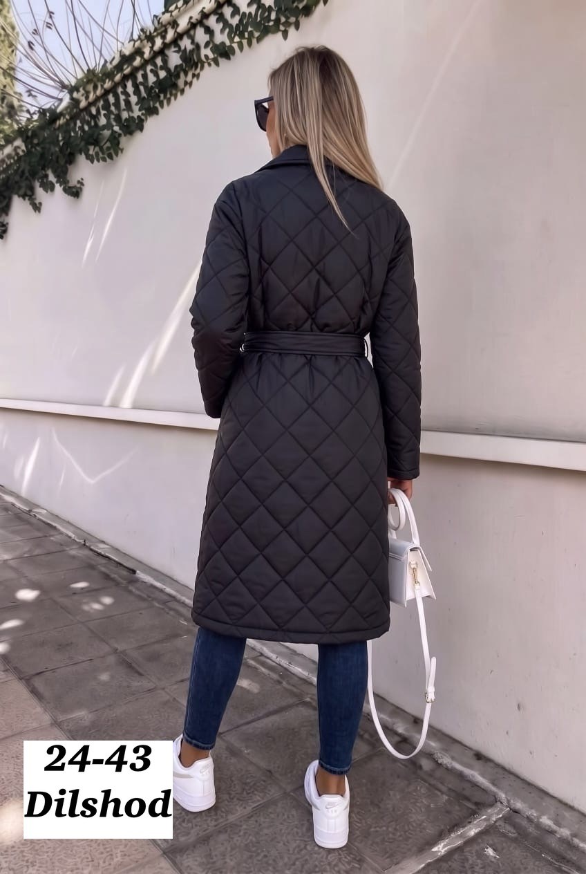 пальто стеганое женское,пальто стеганое плащ стеганый куртка женская весна dh fashion,пальто стёганое,пальто осень длинное стеганое,пальто женское